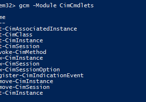 New CIM Cmdlets in PowerShell V3