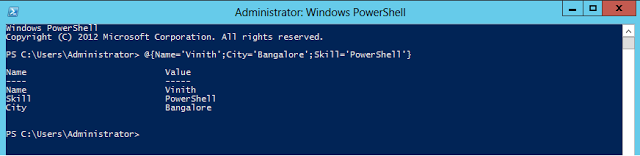 Ordered Hash Tables in Windows PowerShell V3.