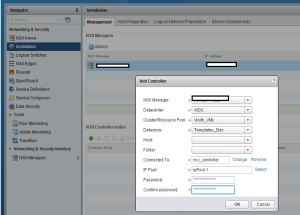 VMware NSX Controller Cluster creation with PowerShell