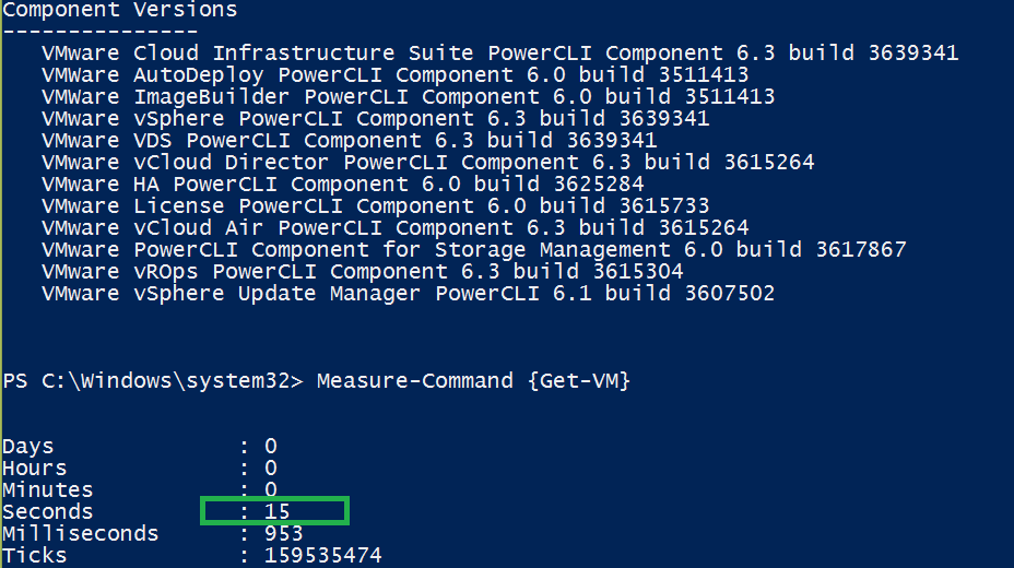 SuperFast Get-VM cmdlet PowerCli 6.3 R1